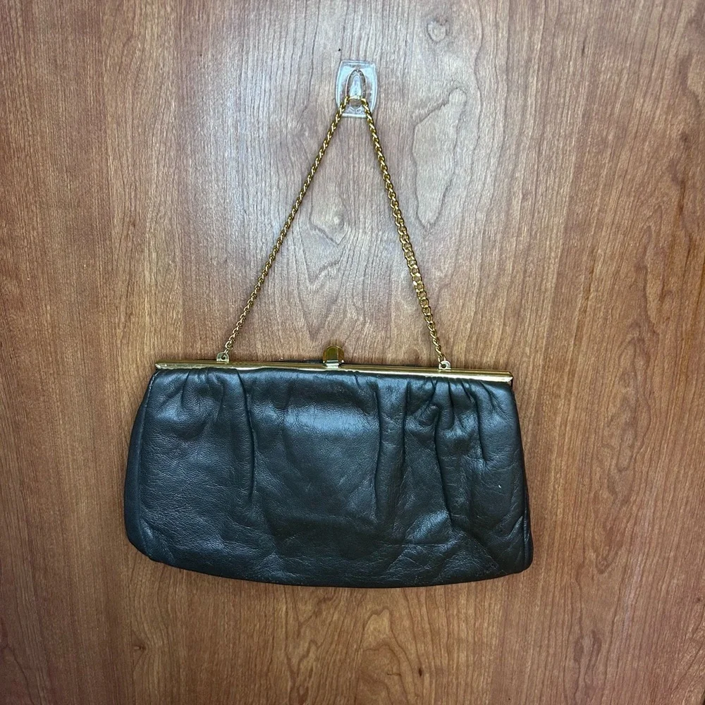 Elegant‎ Brown Leather Clutch